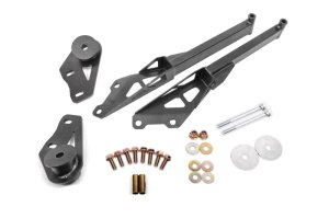 Ford Mustang Subframe Support Brace - BMR Suspension - CB762 - Black Hammertone - `15-`23